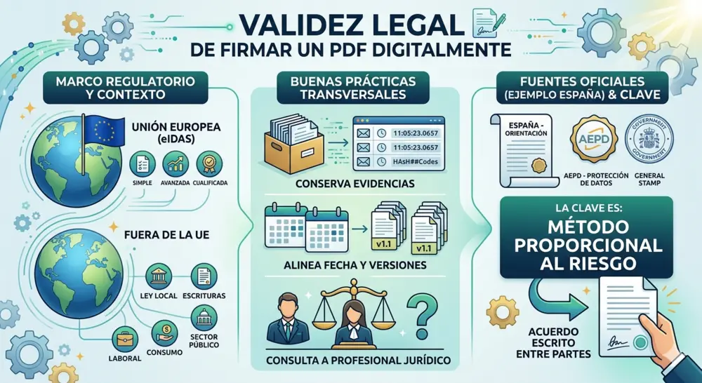Validez legal y contexto regulatorio (orientación general) visual image