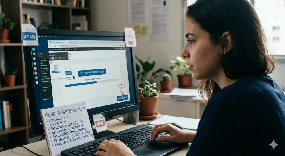 Método 3: conversión online (msg a pdf online)