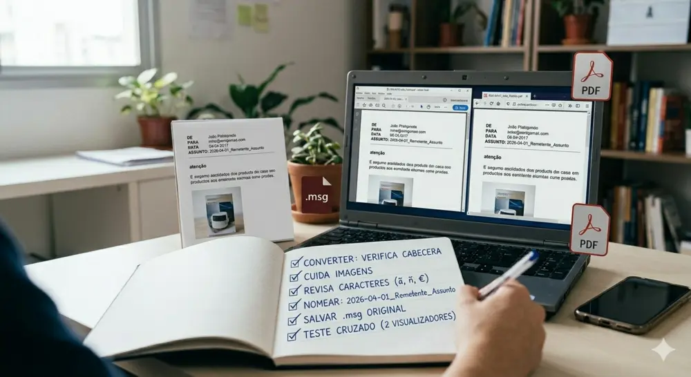 Consejos para una conversión MSG a PDF de calidad