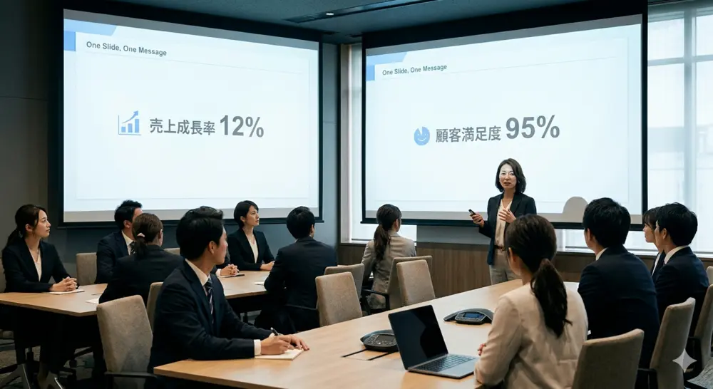 情報を絞ることが最優先　視覚的な画像