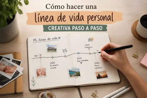Cómo hacer una línea de vida personal creativa paso a paso
