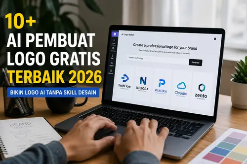 10+ AI Pembuat Logo Gratis Terbaik 2026 – Bikin Logo AI Tanpa Skill Desain