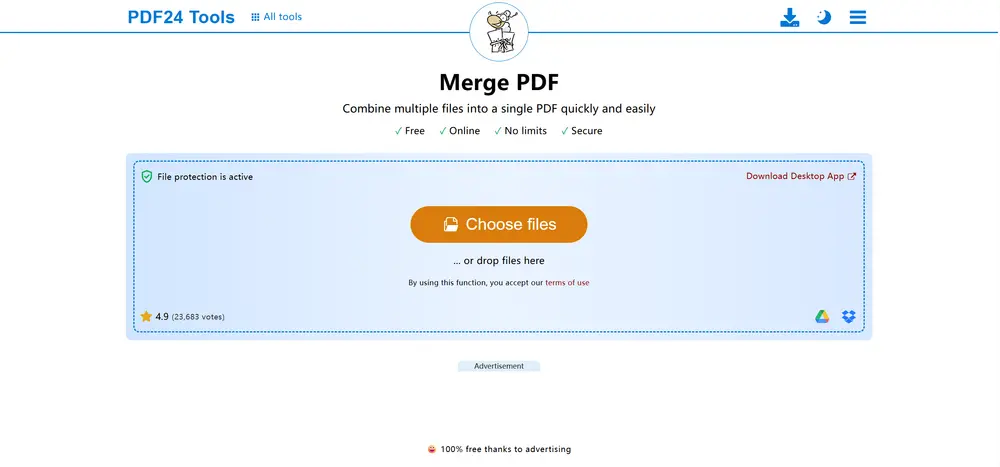 PDF24 Tools -id-gabungkan file pdf