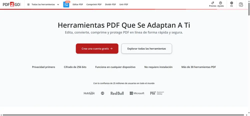 4. PDF2Go-es-dividir pdf
