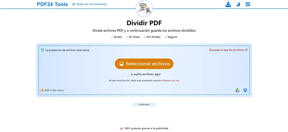 6. PDF24 Tools-es-dividir pdf