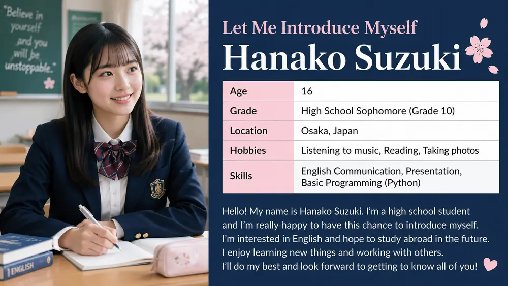 英語自己紹介を作成するコツ
