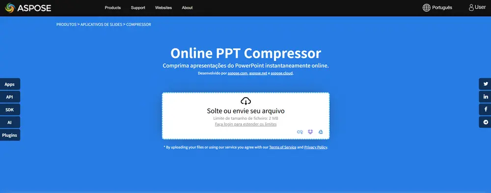 comprimir ppt4Aspose Slides Compressor