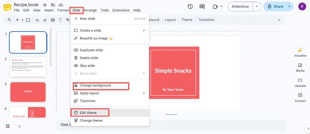 How to Change the Color Theme in Google Slides