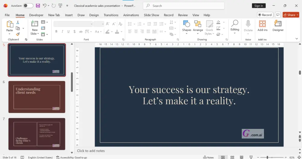 Add an Image Watermark in PowerPoint