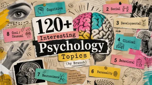 120+ Interesting Psychology Topics (by Branch)