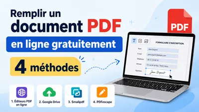 Remplir un document PDF en ligne gratuitement (4 méthodes)