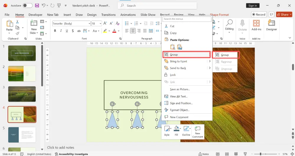How to Group Objects in PowerPoint
