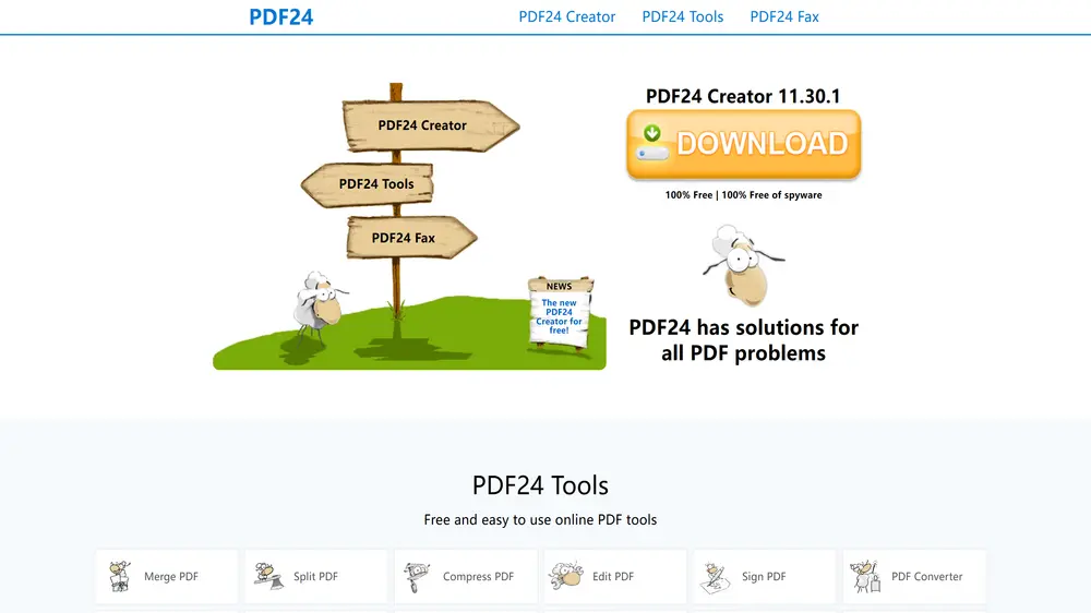 PDF24 (logiciel local, Windows)