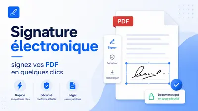 Signature électronique : signez vos PDF en quelques clics