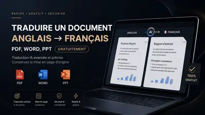 Traduire un document anglais français gratuitement : PDF, Word, PPT