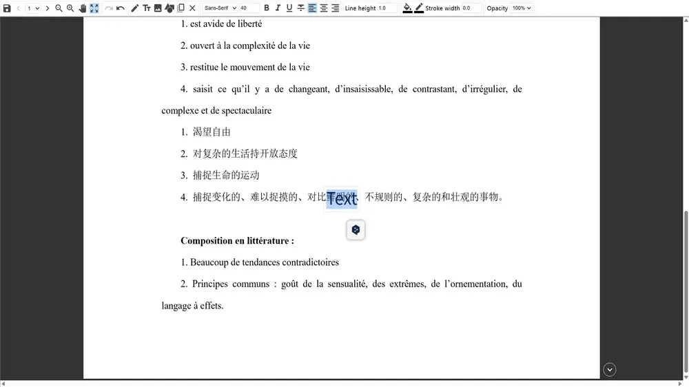 Cliquez sur Ajouter du texte