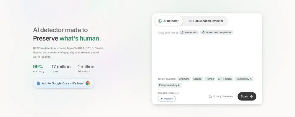 GPTZero — AI Detector Akurat Favorit Institusi Pendidikan