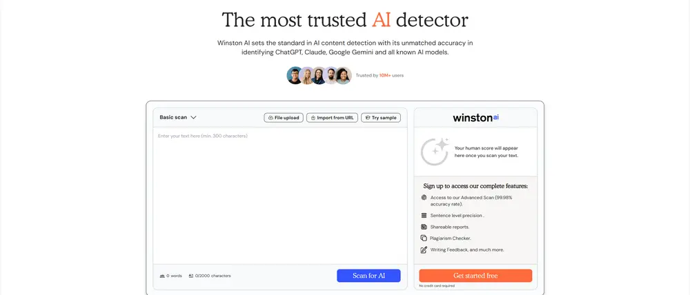 Winston AI — AI Detector dengan OCR dan Analisis Keterbacaan