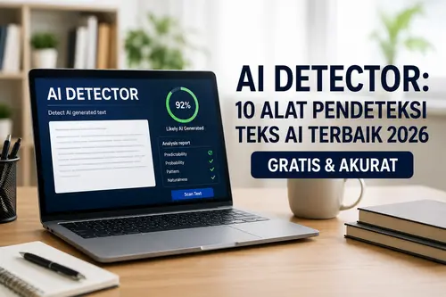 AI Detector: 10 Alat Pendeteksi Teks AI Terbaik 2026 (Gratis & Akurat)