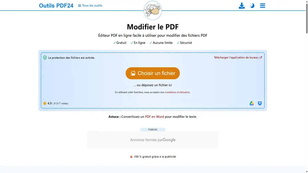 Modifier les pages PDF