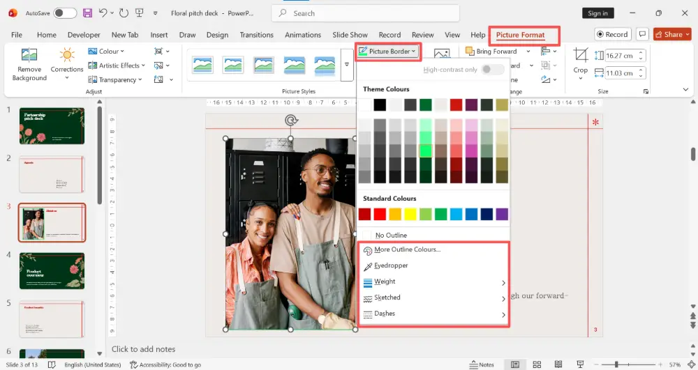 How to Change Border Color in PowerPoint
