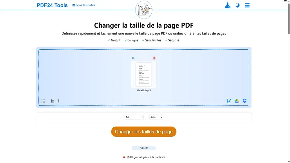 PDF24 en ligne
