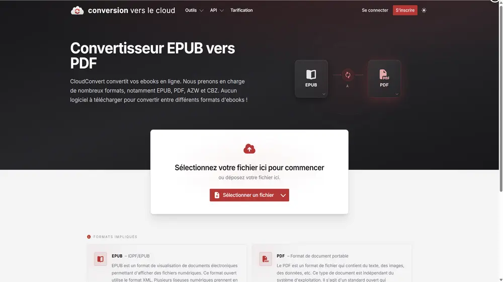 convertir un EPUB en PDF