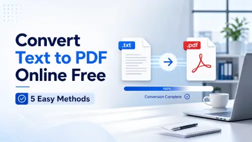Convert Text to PDF Online Free: 5 Easy Methods