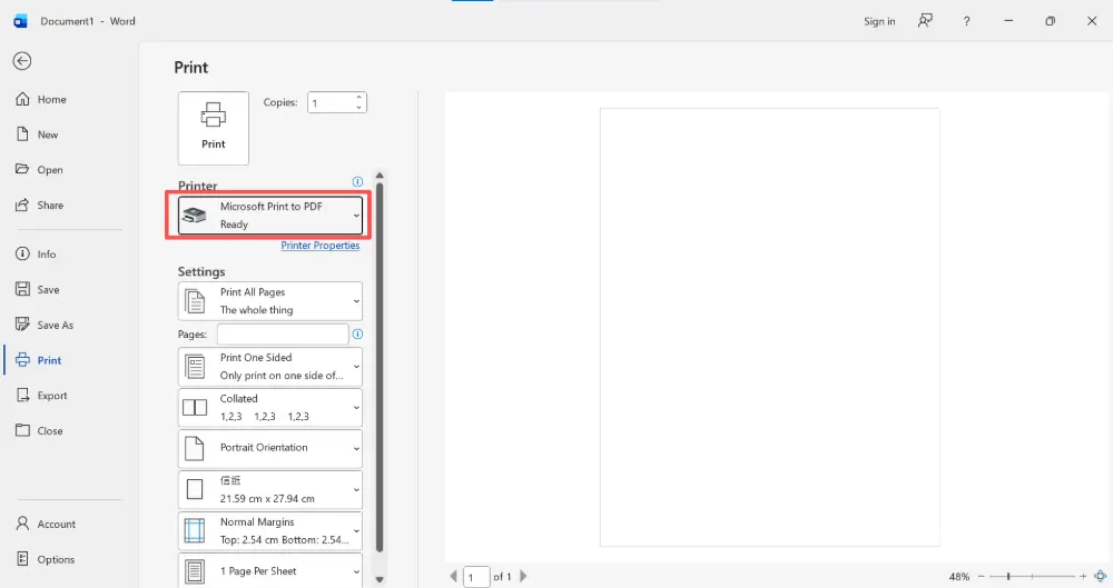 Print to PDF (works everywhere)