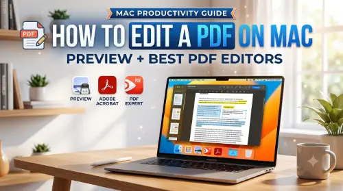 How to Edit a PDF on Mac: Preview + Best PDF Editors