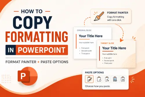 How to Copy Formatting in PowerPoint (Format Painter + Paste Options)