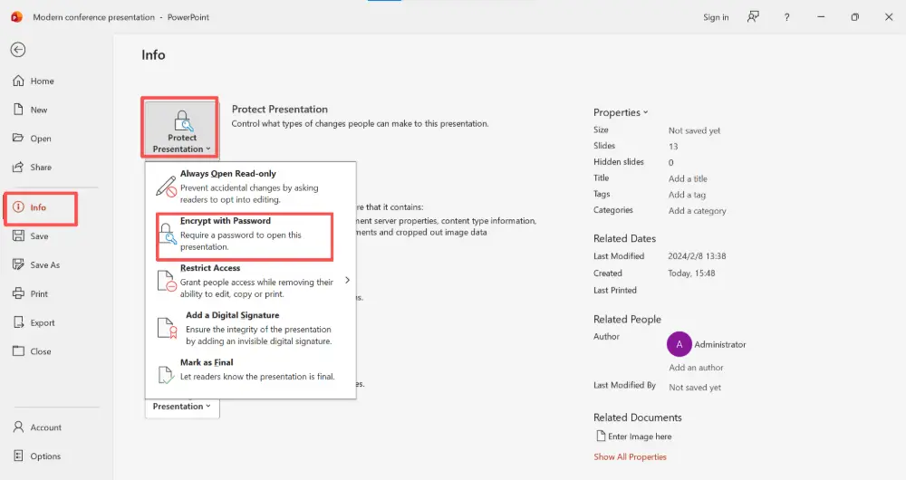 Method 3: Encrypt with Password (Strongest)