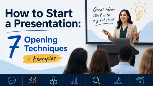 How to Start a Presentation: 7 Opening Techniques + Examples