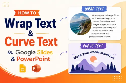 How to Wrap Text & Curve Text in Google Slides and PowerPoint