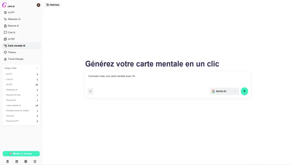 Comment créer une carte mentale avec l'IA 1