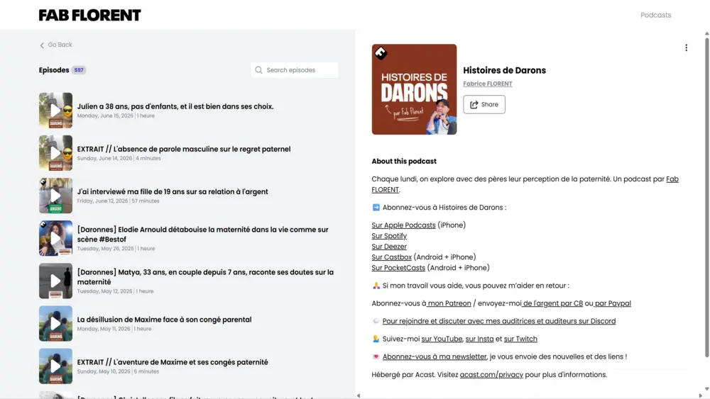 Histoires de Darons