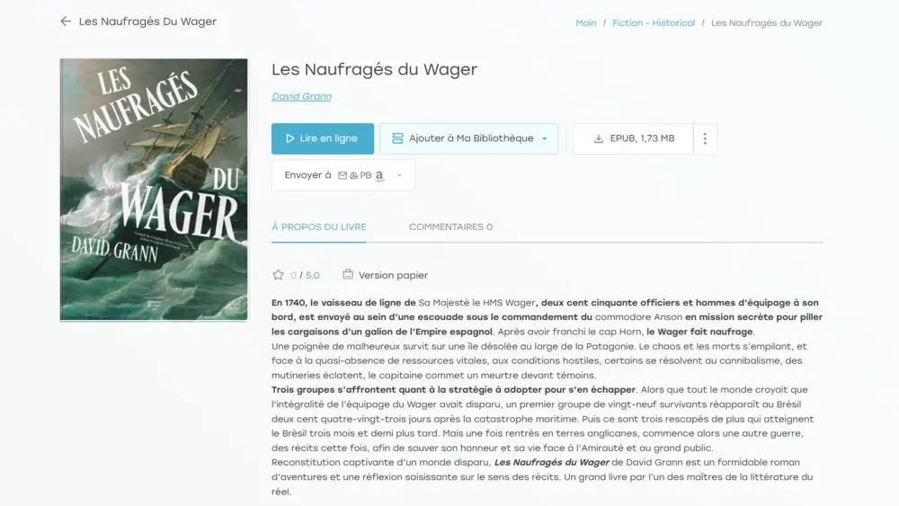 Les Naufragés du Wager — David Grann