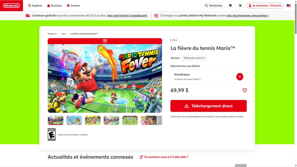 Mario Tennis Fever