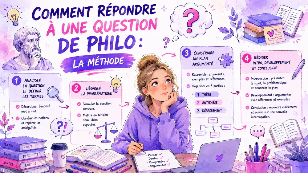Comment répondre à une question de philo : la méthode