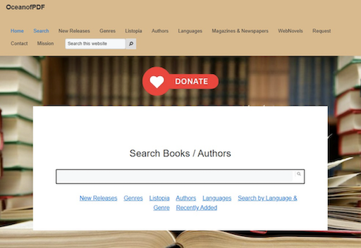 how to search on OceanofPDF
