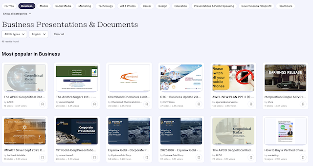 various templates of slideshare