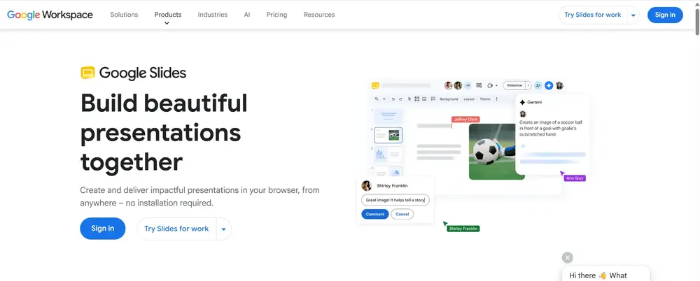 Google Slides 홈