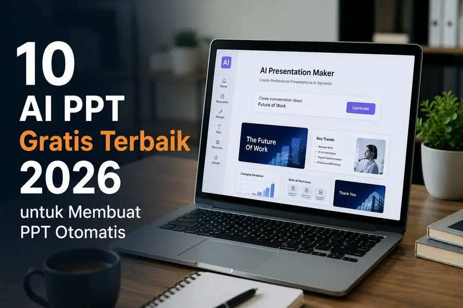 10 AI PPT Gratis Terbaik 2026 untuk Membuat PPT Otomatis