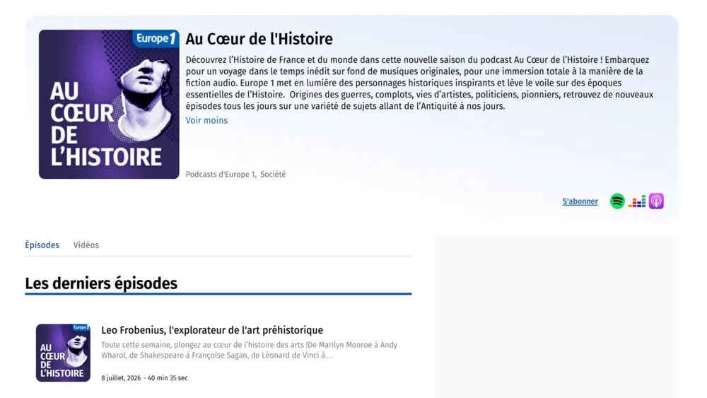Au cœur de l'Histoire