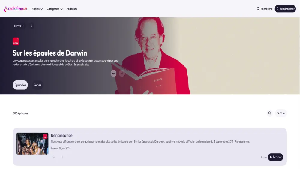 Sur les épaules de Darwin