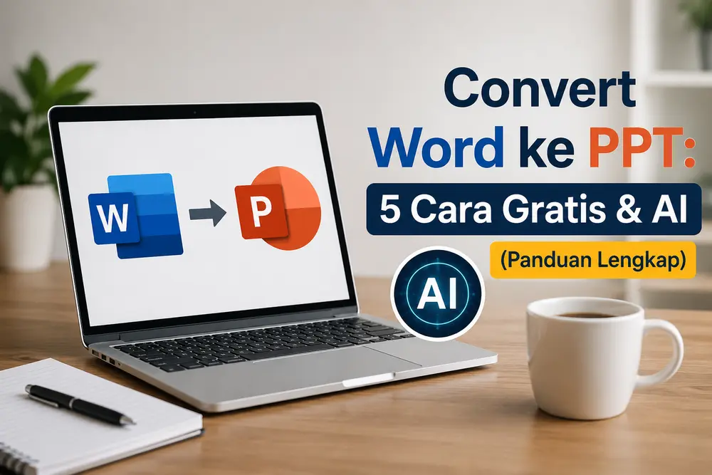 Convert Word ke PPT: 5 Cara Gratis & AI (Panduan Lengkap)