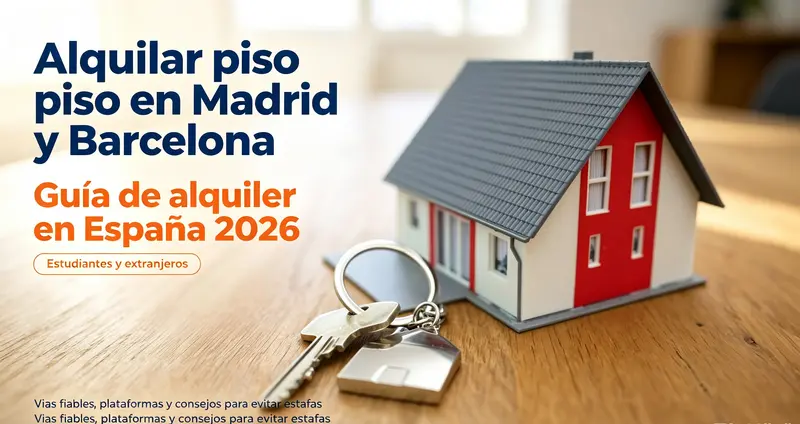 Alquilar piso en Madrid y Barcelona: guía de alquiler en España 2026 para estudiantes y extranjeros