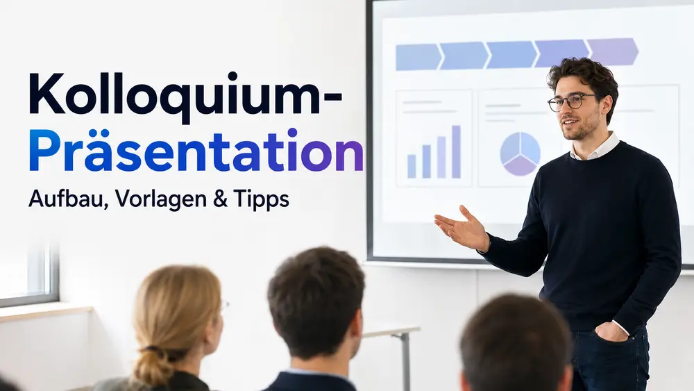 Kolloquium-Präsentation: Aufbau, Vorlagen & Tipps